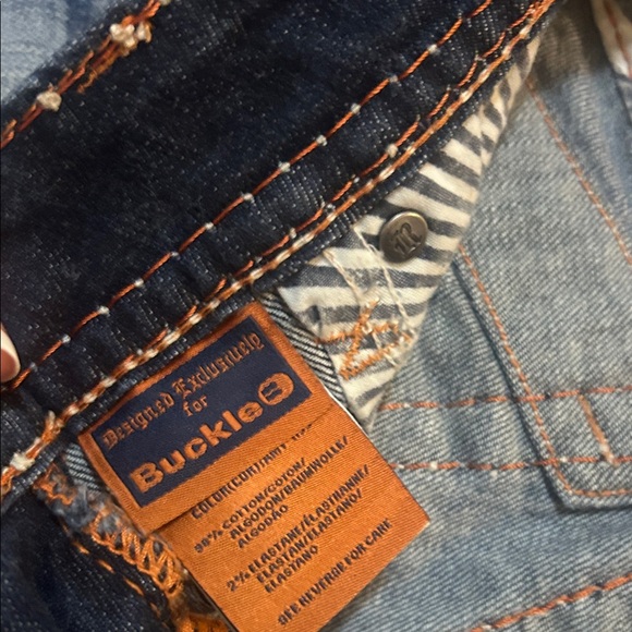 Rock Revival Distressed Blue Jean Shorts size 24 - Picture 5 of 5